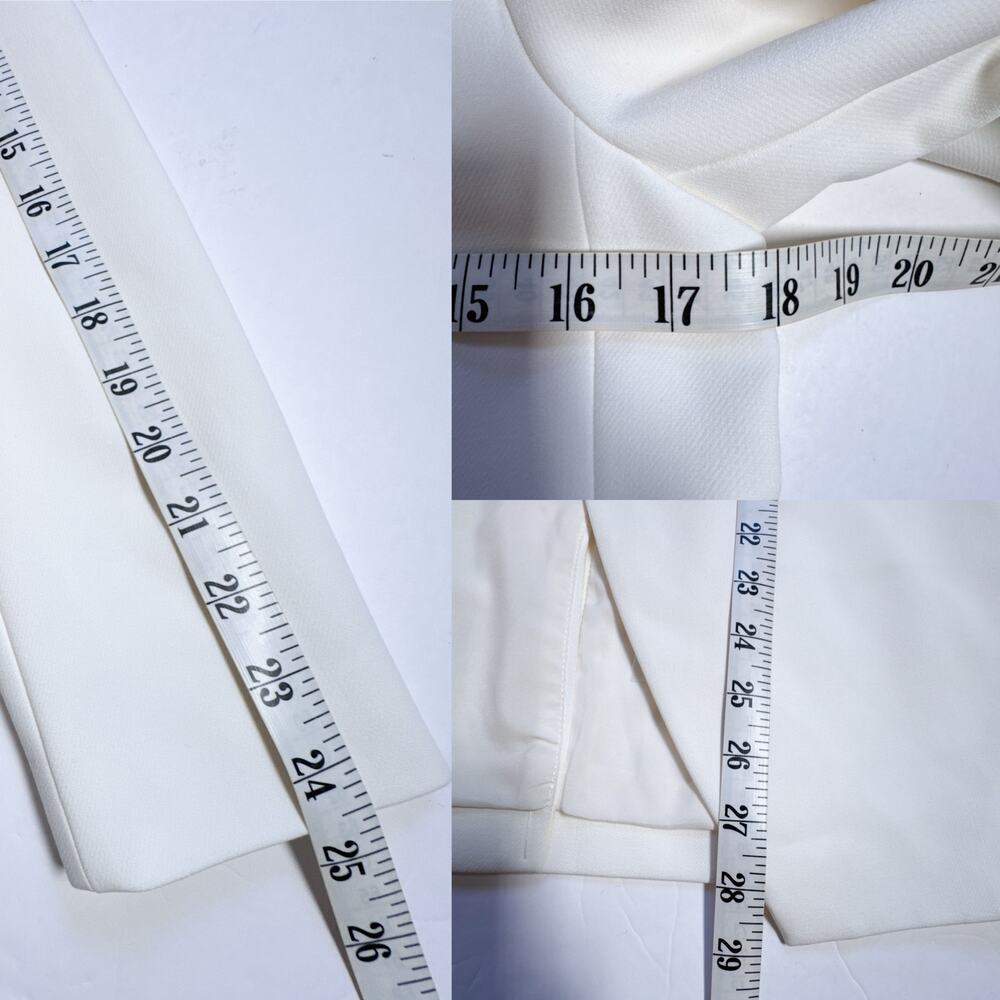 NWT Favorite Daughter The Suiting Blazer Ivory Size XS Satin Lapel SP24 $398 - Picture 17 of 17